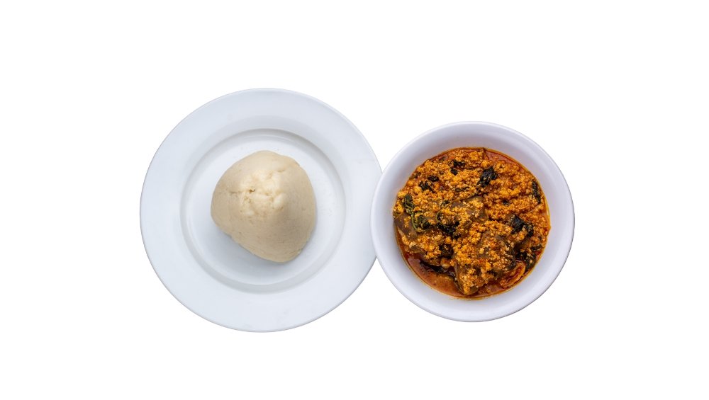 Pounded Yam with Egusi Soup
